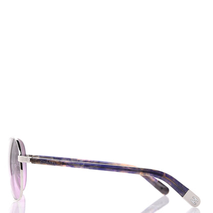 Chanel CC Aviator Sunglasses 4201 Purple 2 of 8