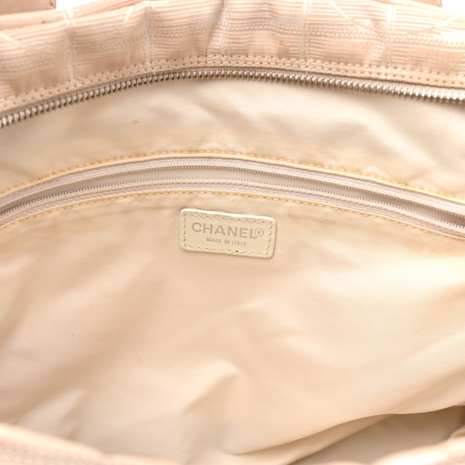 Chanel Nylon Travel Tote Beige 6 of 10