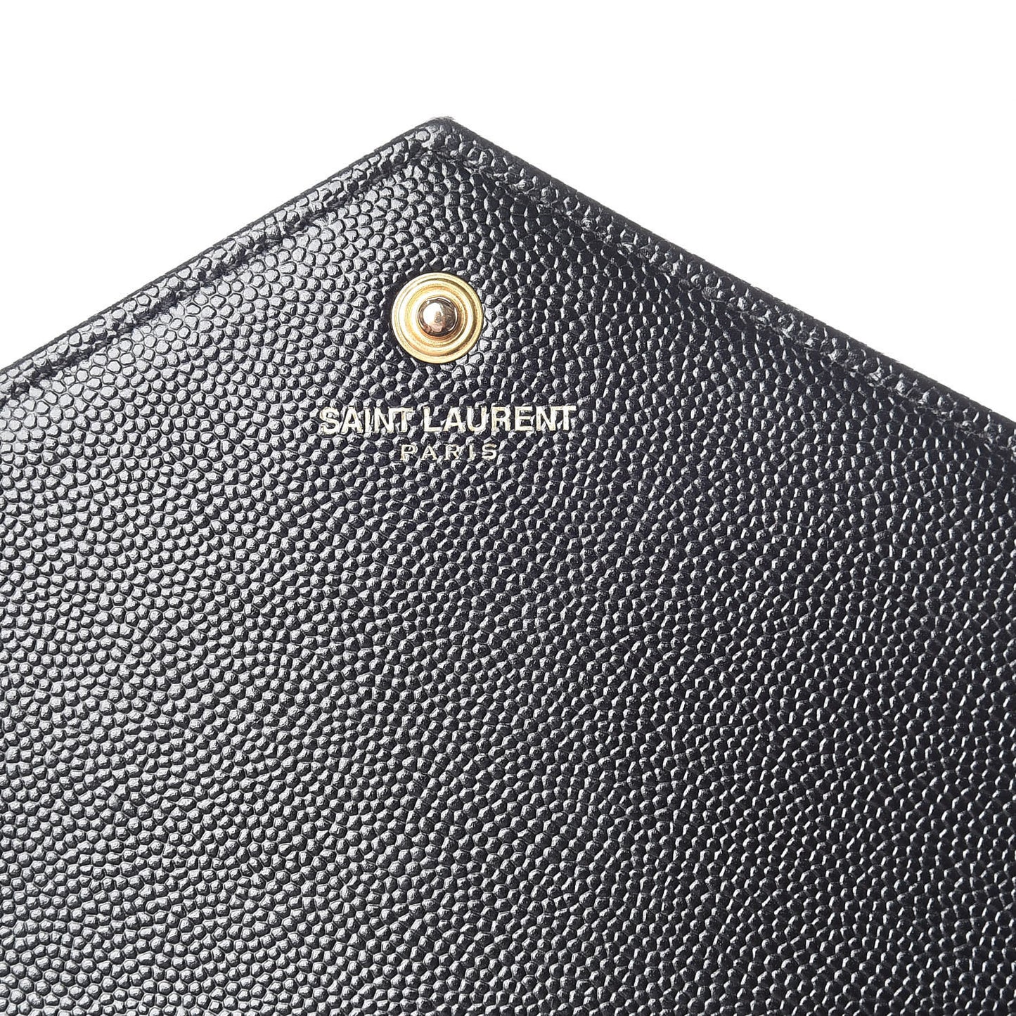 Grain De Poudre Matelasse Chevron Monogram Chain Wallet Black