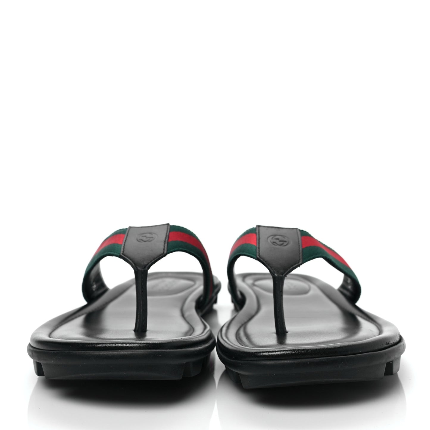 Nylon Calfskin Web Mens Cleat Sole Thong Sandals 8 Black Red Blue