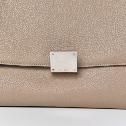 Celine Drummed Calfskin Suede Medium Trapeze Dune 10 of 10