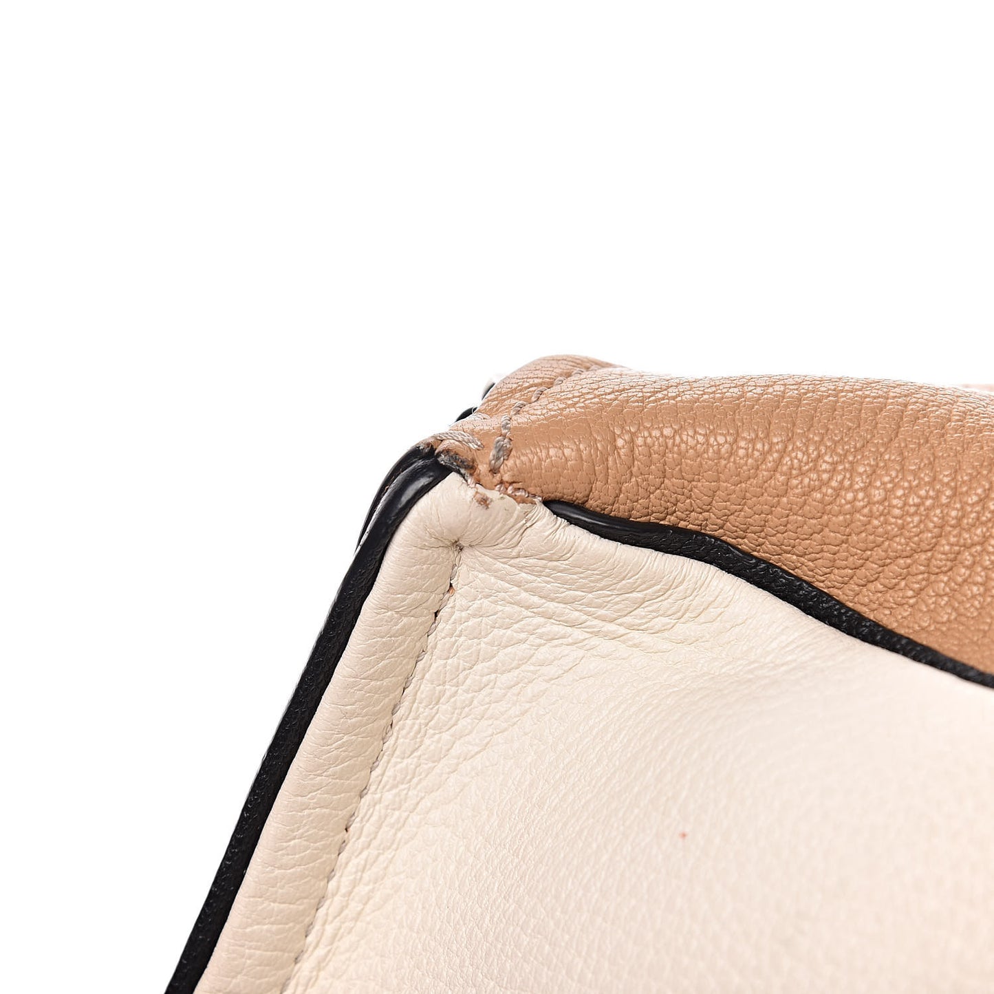 Sugar Goatskin Mini Bi-Color Pandora Light Beige