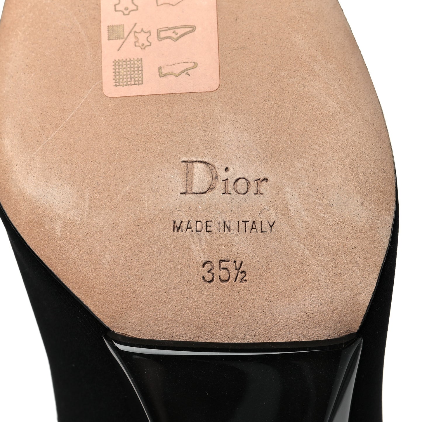 Grosgrain Neoprene Lucite Etoile Pumps 35.5 Black