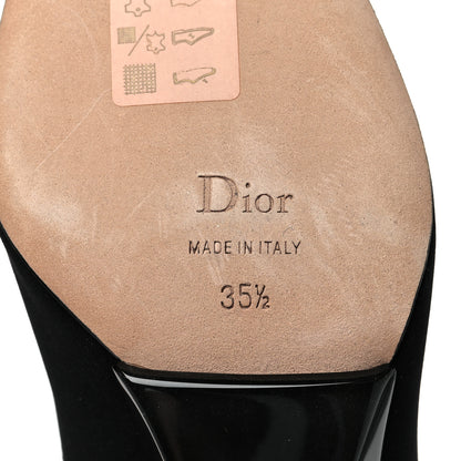 Christian Dior Grosgrain Neoprene Lucite Etoile Pumps 35.5 Black 8 of 9