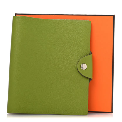 Hermes Togo Ulysse PM Notebook Cover Vert Anis 7 of 7