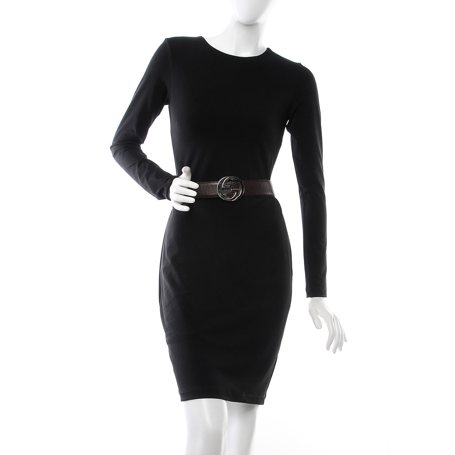 Gucci Guccissima Interlocking G Belt 85 34 Brown 2 of 7