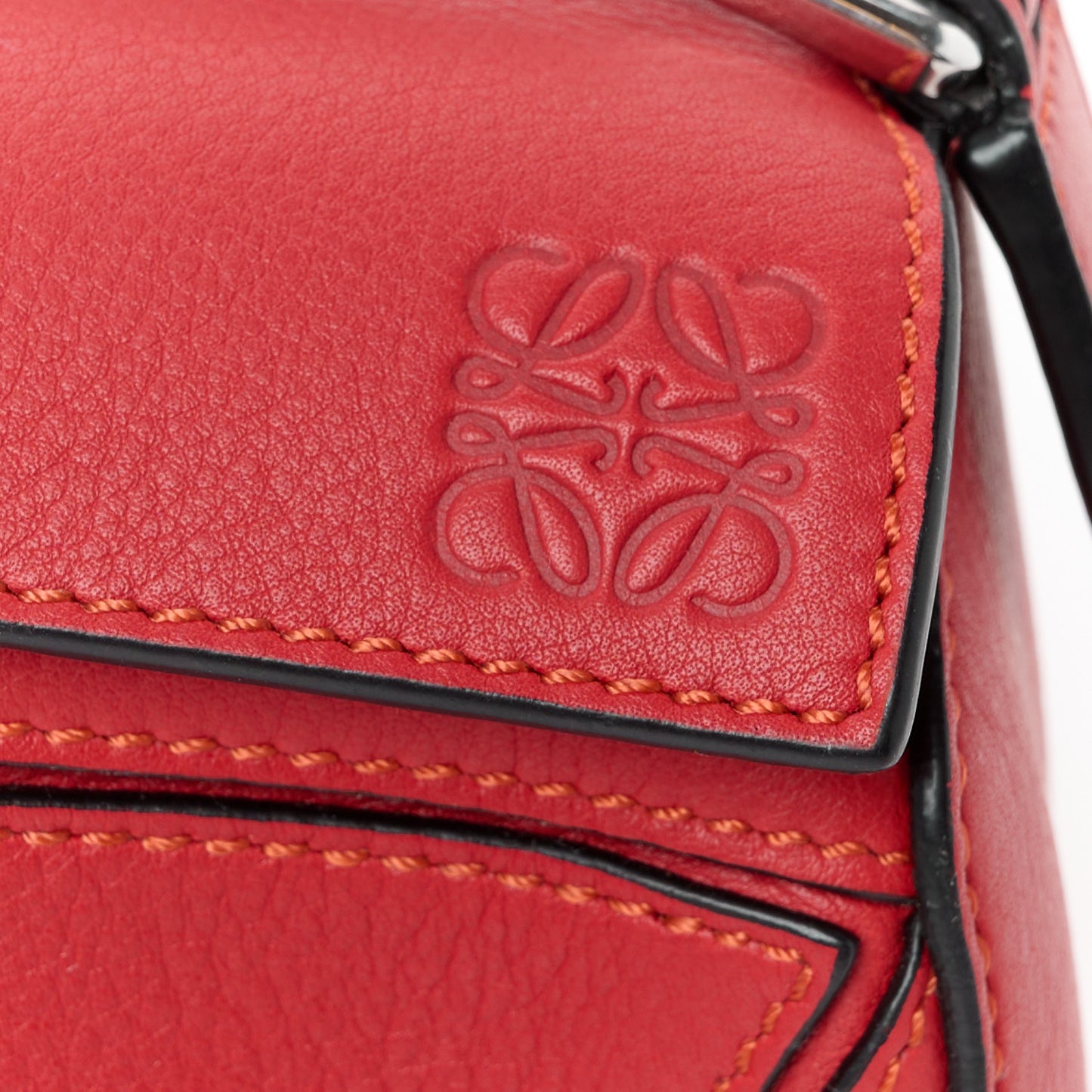 Calfskin Mini Puzzle Bag Pomodoro