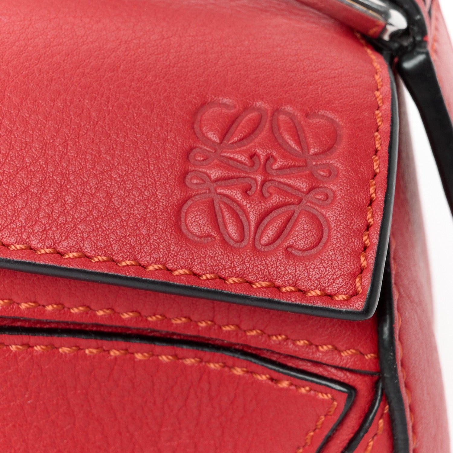 Loewe Calfskin Mini Puzzle Bag Pomodoro 8 of 11