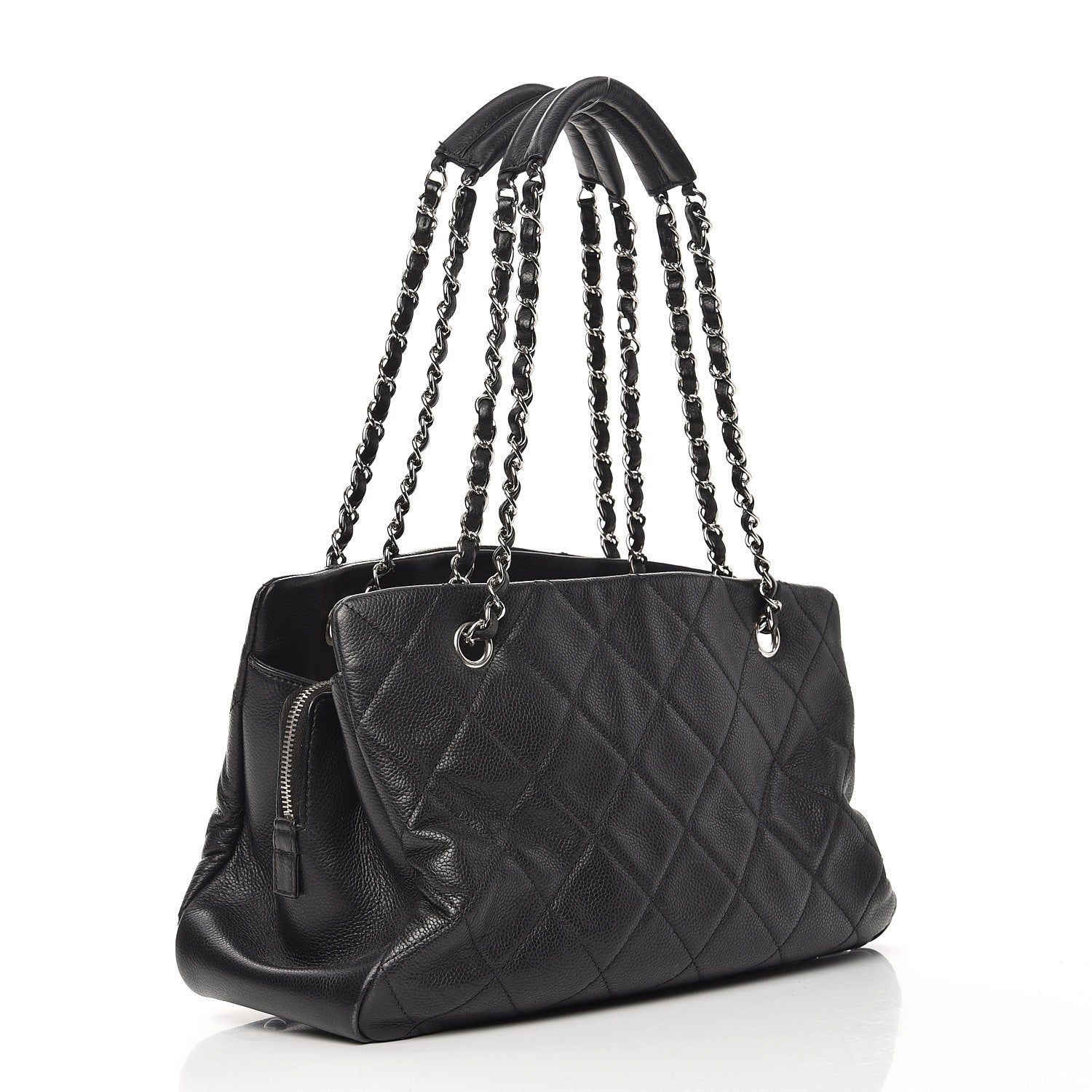 Chanel Caviar CC Timeless Tote Black 3 of 12
