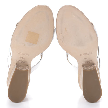 Hermes Nappa Bikini Sandals 36.5 White 7 of 7