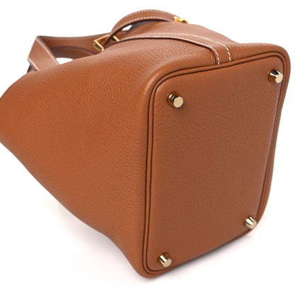 Hermes Taurillon Clemence Picotin Lock 18 PM Gold 8 of 10