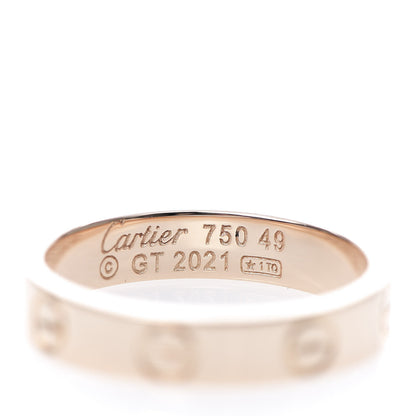 Cartier 18K Pink Gold 3.5mm LOVE Wedding Band Ring 49 4.75 4 of 4