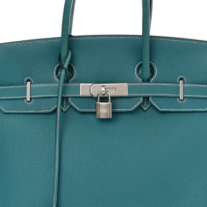 Hermes Togo Birkin 35 Blue Jean 8 of 12