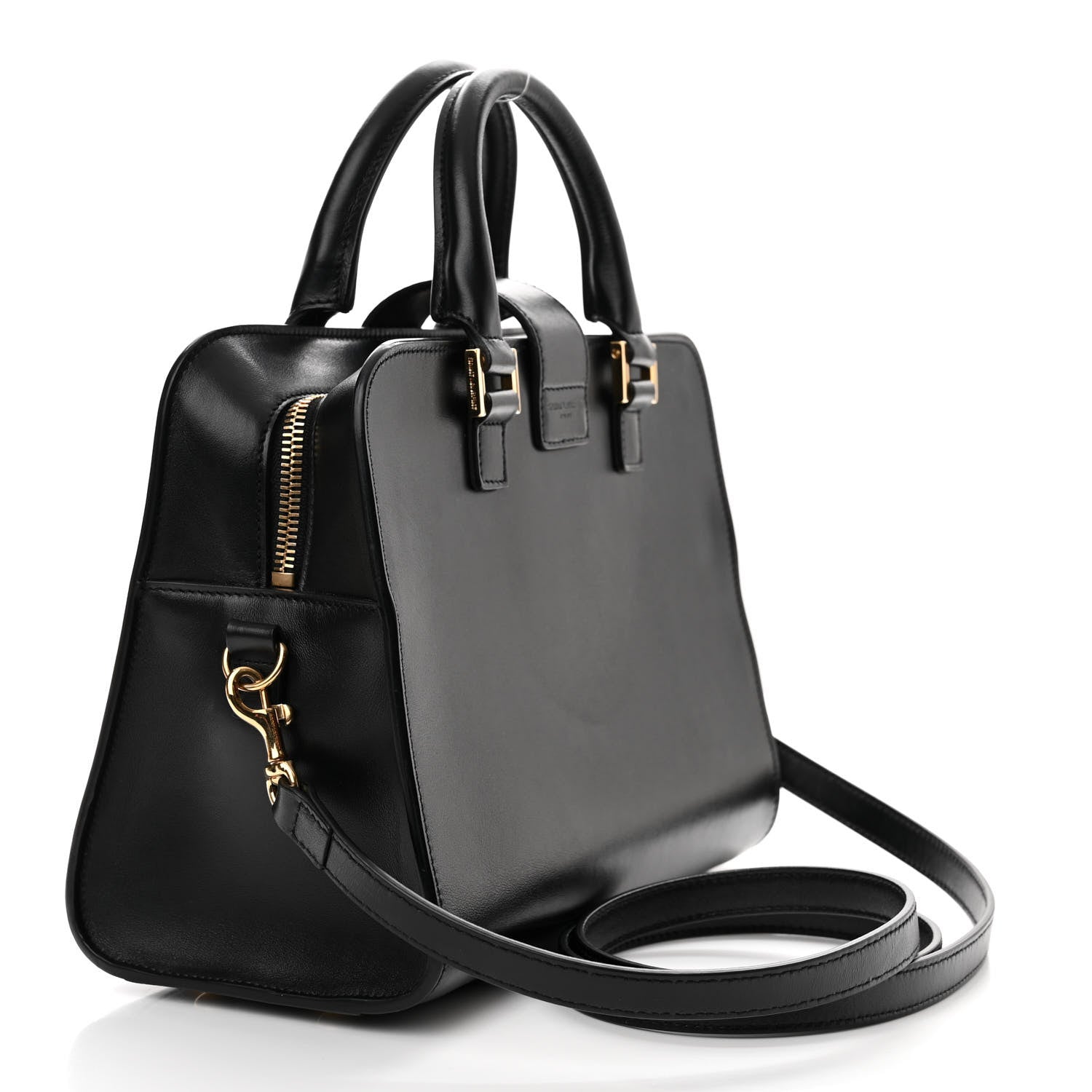 Saint Laurent Calfskin Monogram Baby Cabas Black 3 of 12