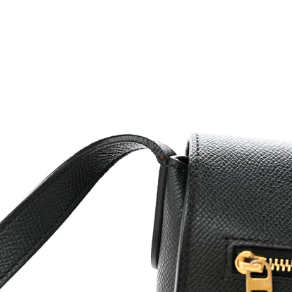 Celine Grained Calfskin Compact Trotteur Black 12 of 14