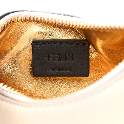 Fendi Vitello Grace Matte Nano Fendigraphy Hobo Charm White Ice 6 of 11