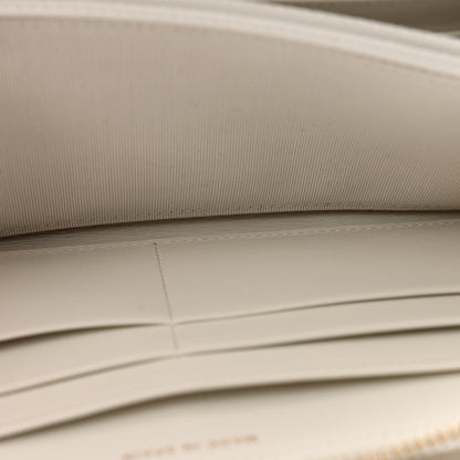 Chanel Shiny Goatskin Quilted 19 Long Zipped Around Wallet White 6 of 11
