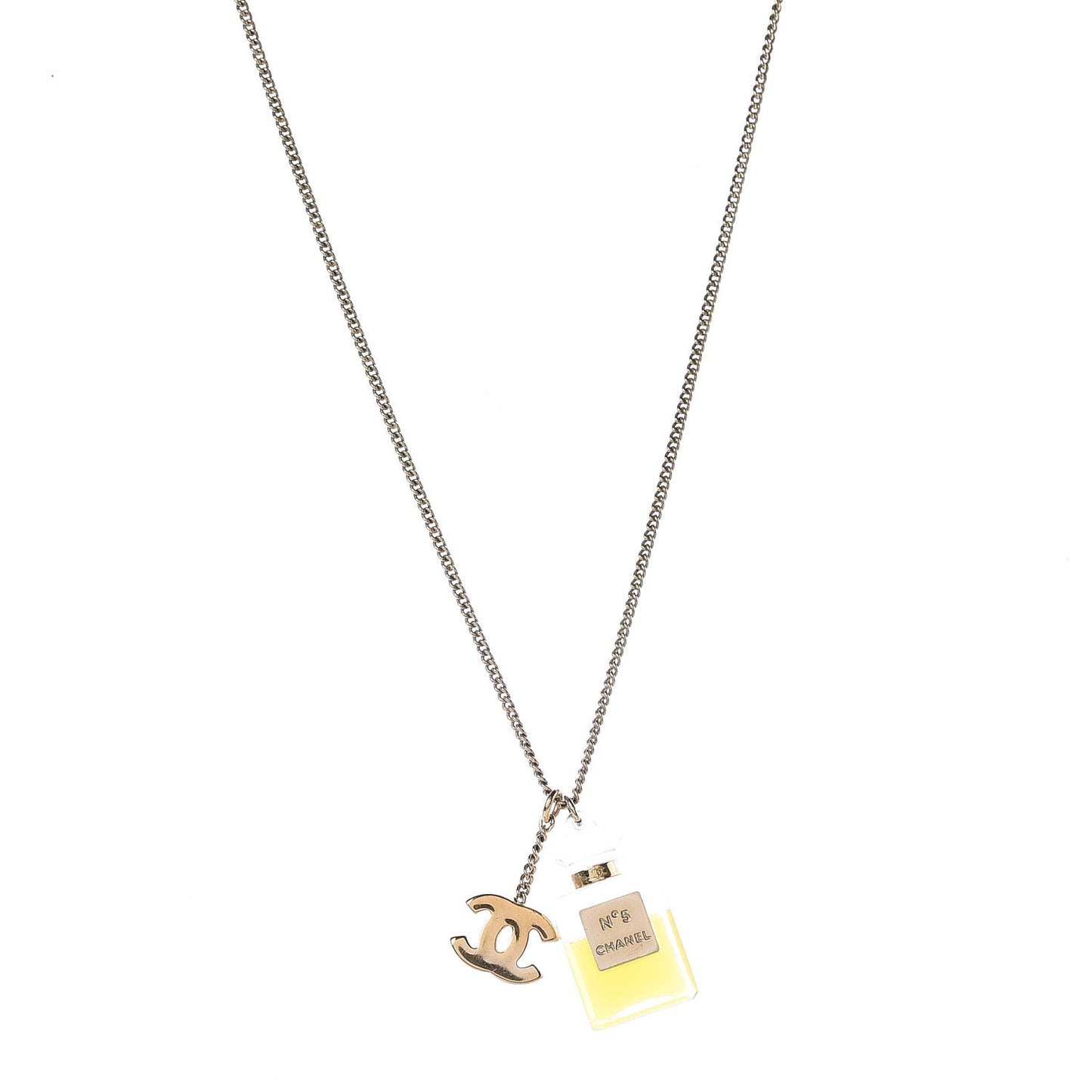 Resin Perfume Bottle CC Necklace
