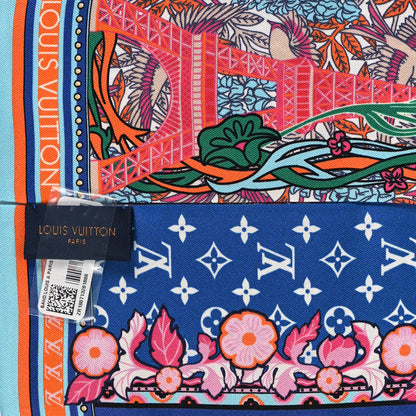 Louis Vuitton Silk Louis A Paris Bandeau Blue 3 of 3