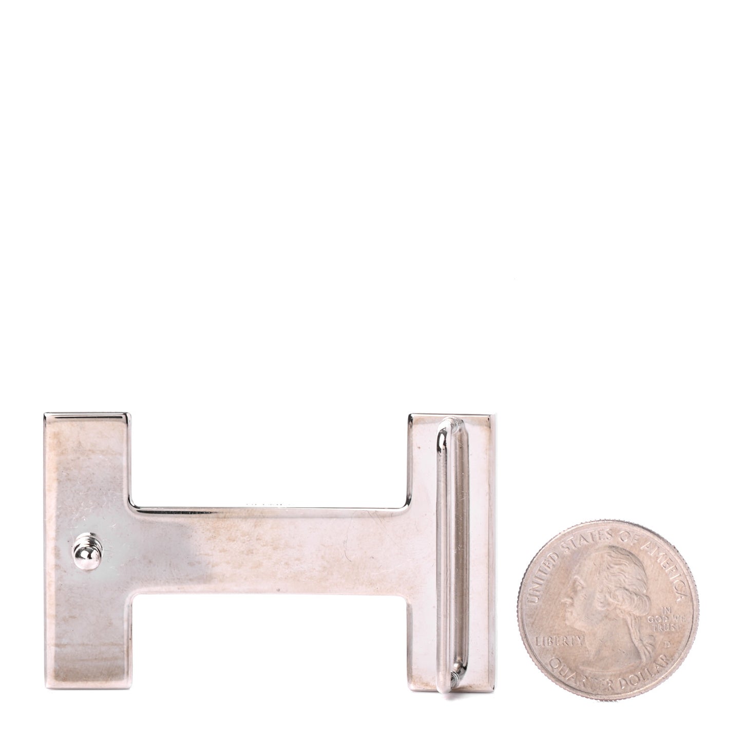 Enamel Quizz H Belt Buckle Orange