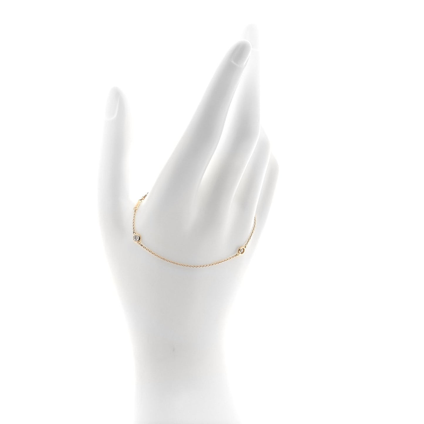 18K Yellow Gold Diamond .30ctw Elsa Peretti Diamonds by the Yard Station Bracelet