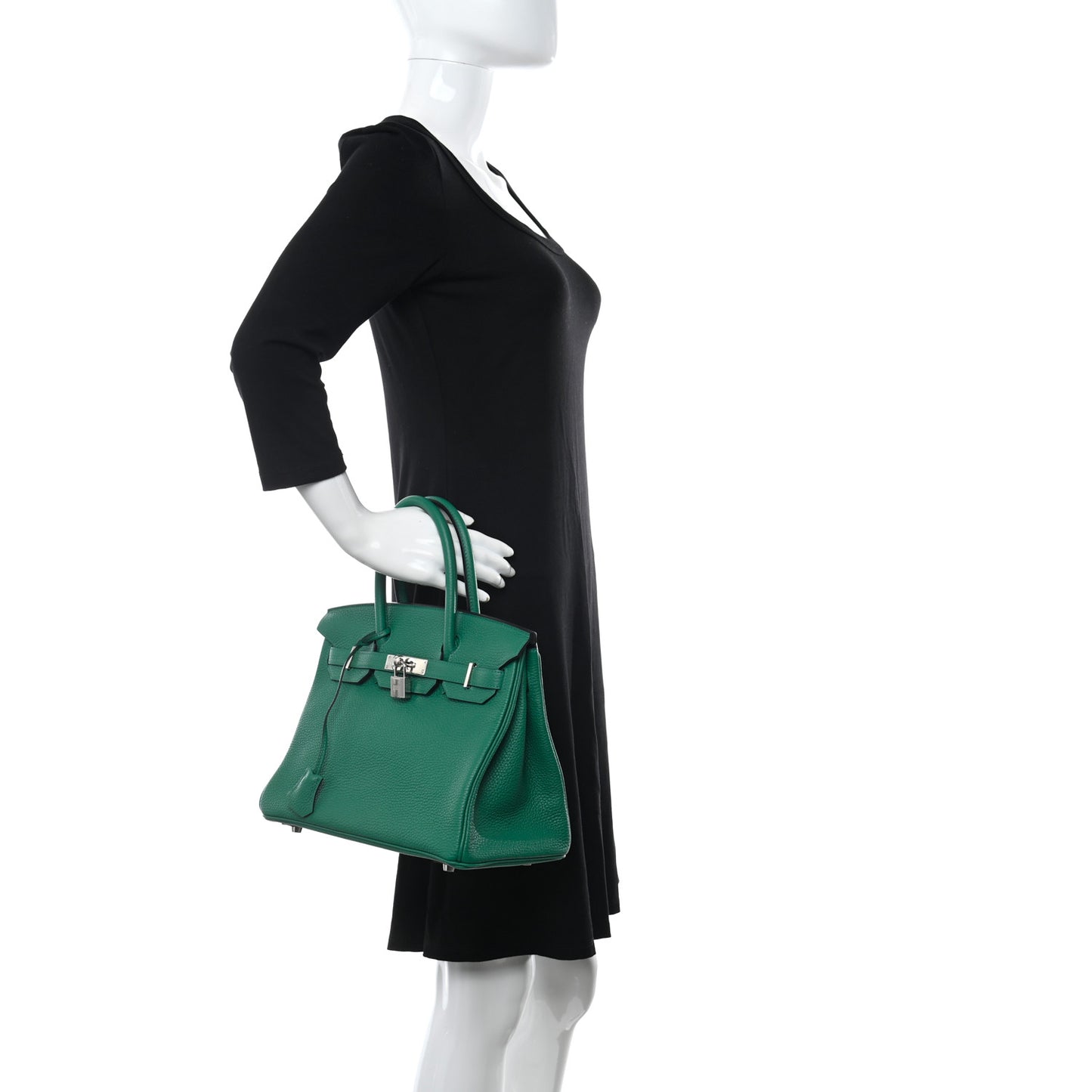Togo Verso Birkin 30 Vert Vertigo Vert Fonce
