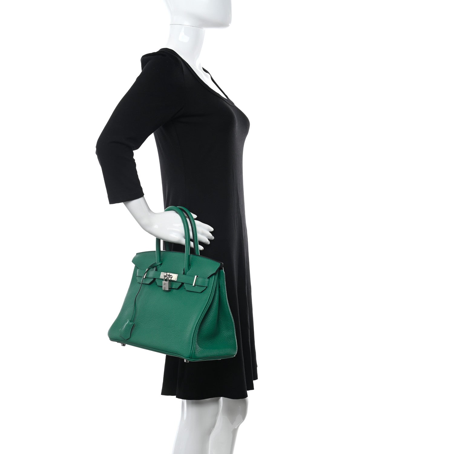 Hermes Togo Verso Birkin 30 Vert Vertigo Vert Fonce 2 of 9