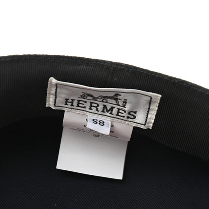 Hermes Cashmere Swift Womens Deauville Cap 58 Black 8 of 9