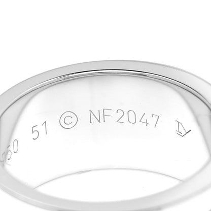 Cartier 18K White Gold Diamond C De Cartier Ring 51 5.75 5 of 6