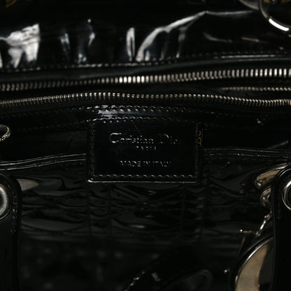 Christian Dior Patent Cannage Large Lady Dior Black 5 of 12