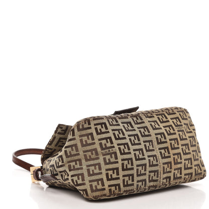 Fendi Zucchino Vitello Mini Mama Baguette Mogano Panna Bruciato 4 of 8