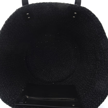 Saint Laurent Raffia Medium Panier Bag Black 5 of 11