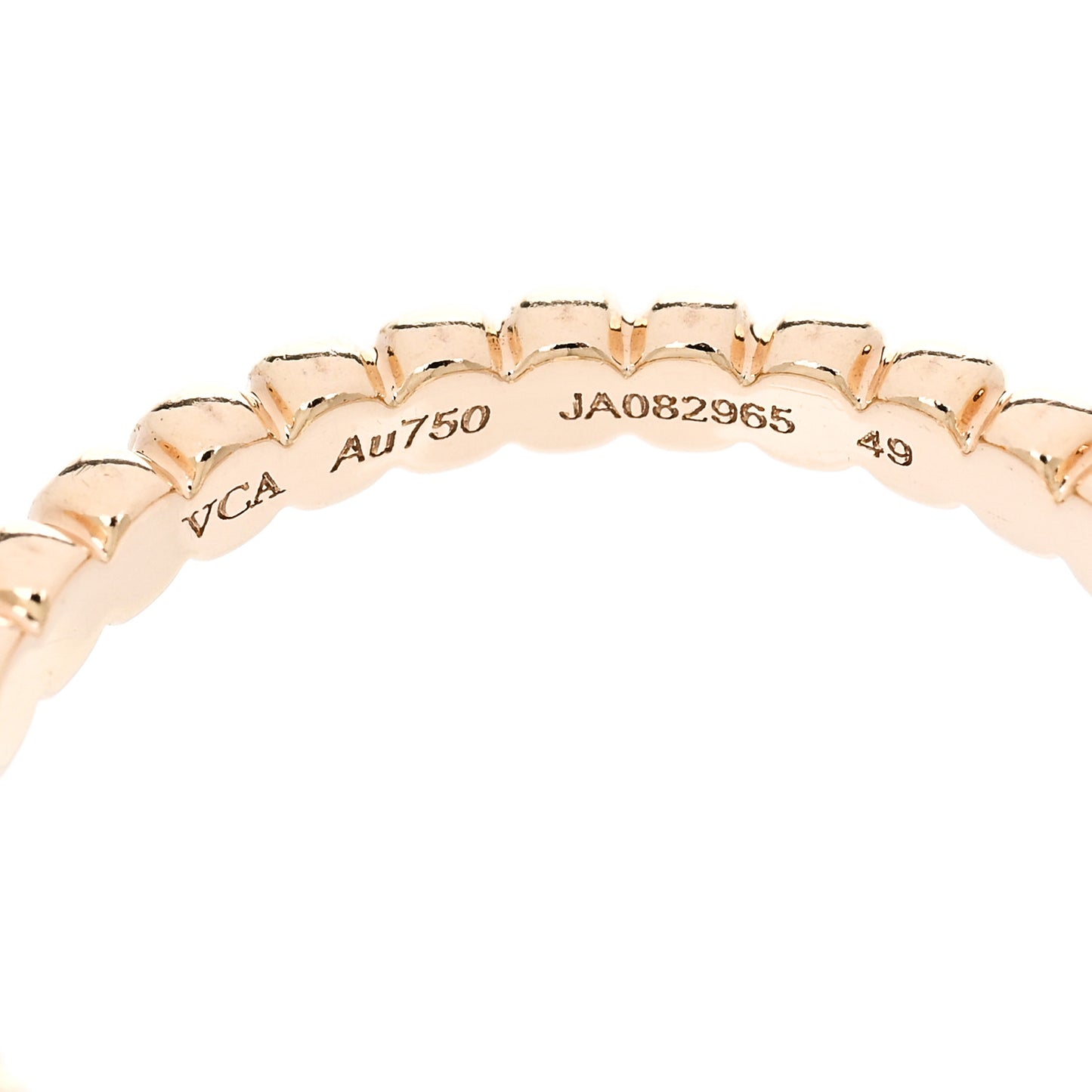 18K Yellow Gold Small Perlee Ring 49 4.75