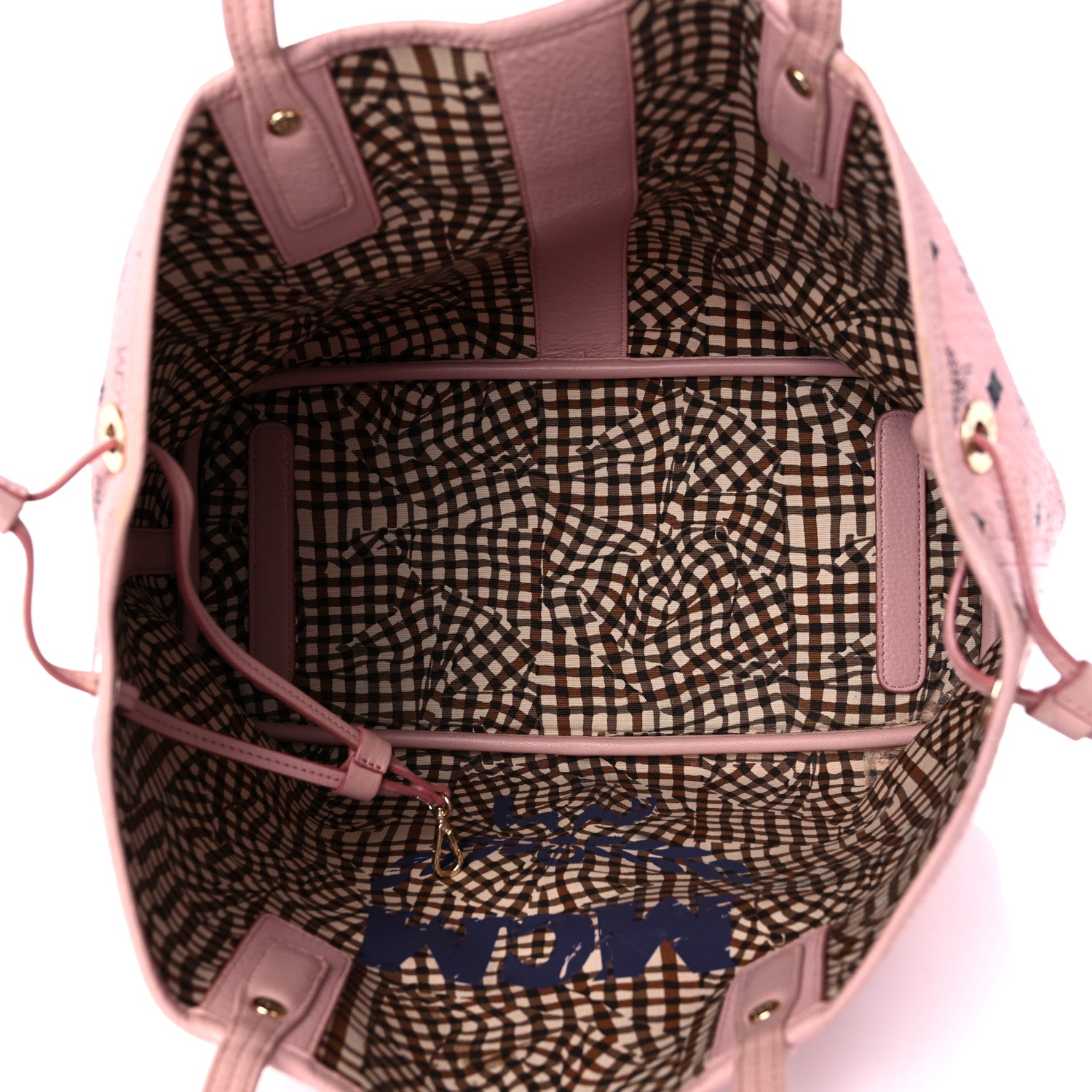MCM Visetos Medium Liz Reversible Shopper Tote Soft Pink 5 of 18