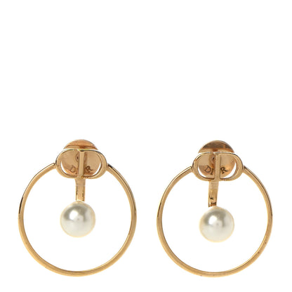 Christian Dior Pearl 30 Montaigne Earrings Gold 1 of 4