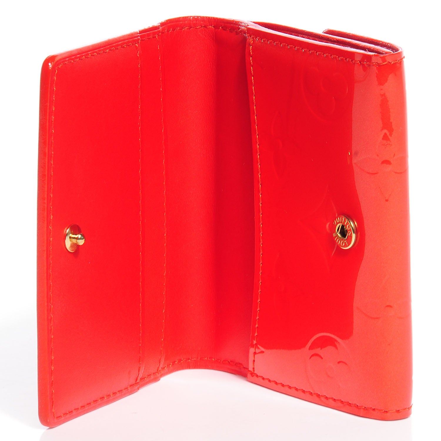 Louis Vuitton Vernis Ludlow Wallet Orange Sunset 5 of 7
