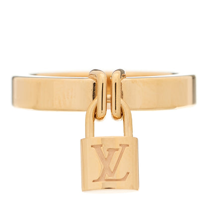 Louis Vuitton 18K Pink Gold Lockit Ring 49 5 1 of 6