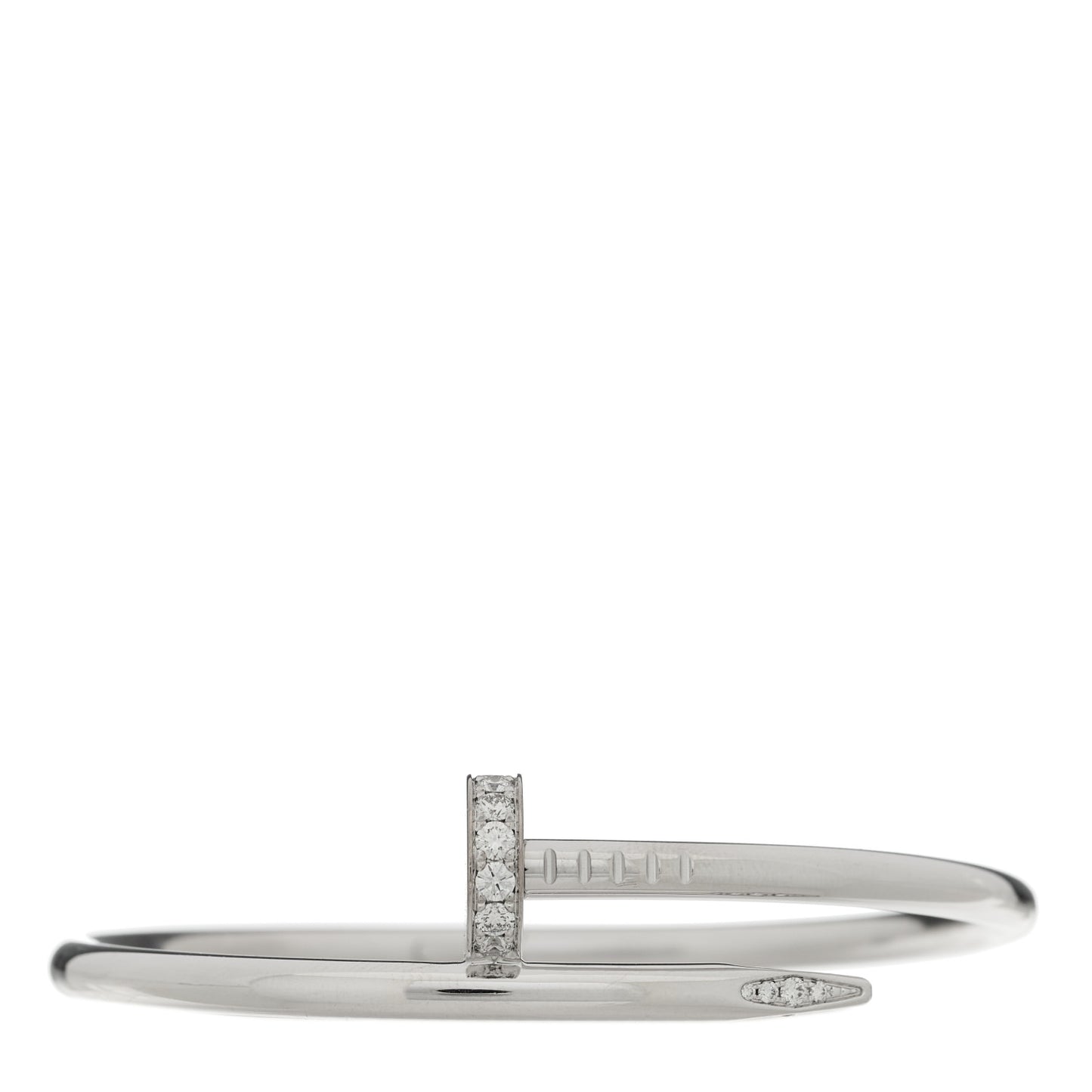18K White Gold Diamond Juste Un Clou Bracelet 15