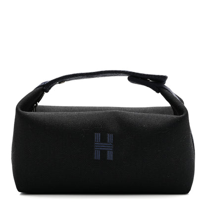 Hermes Canvas Small Bride-A-Brac Pouch Black Bleu Nuit 1 of 10