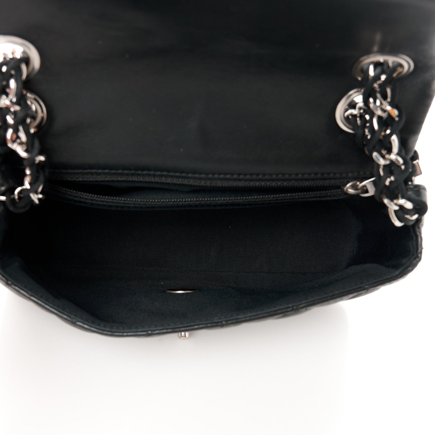 Lambskin Quilted Embellished Mini Ladybug Rectangular Flap Black