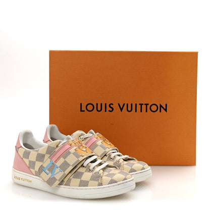 Louis Vuitton Damier Azur Summer Trunks Frontrow Sneaker 37 10 of 10