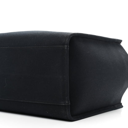 Versace Canvas Suppler Calfskin Cabas GV Signature Tote Black 9 of 9