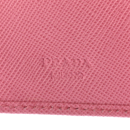 Prada Saffiano Compact Wallet Geranio 7 of 13