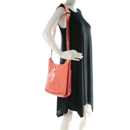 Hermes Taurillon Clemence Evelyne III PM Crevette 2 of 7