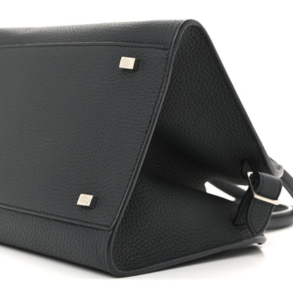 The Row Grained Calfskin Soft Margaux 10 Dark Navy 9 of 9