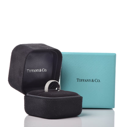 Tiffany 18K White Gold Diamond Metro Five-Row Ring 47 4 6 of 6