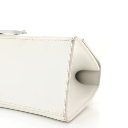 Balenciaga Shiny Box Calfskin Tonal B Small Hourglass Top Handle Bag White 11 of 18