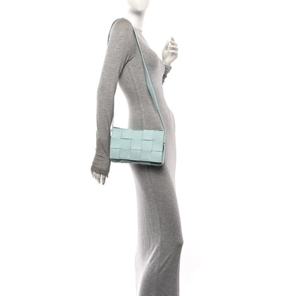 Bottega Veneta Lambskin Maxi Intrecciato Cassette Crossbody Bag Ice 2 of 11