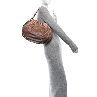 Prada Glace Mordore Hobo Blond Mordore 2 of 9