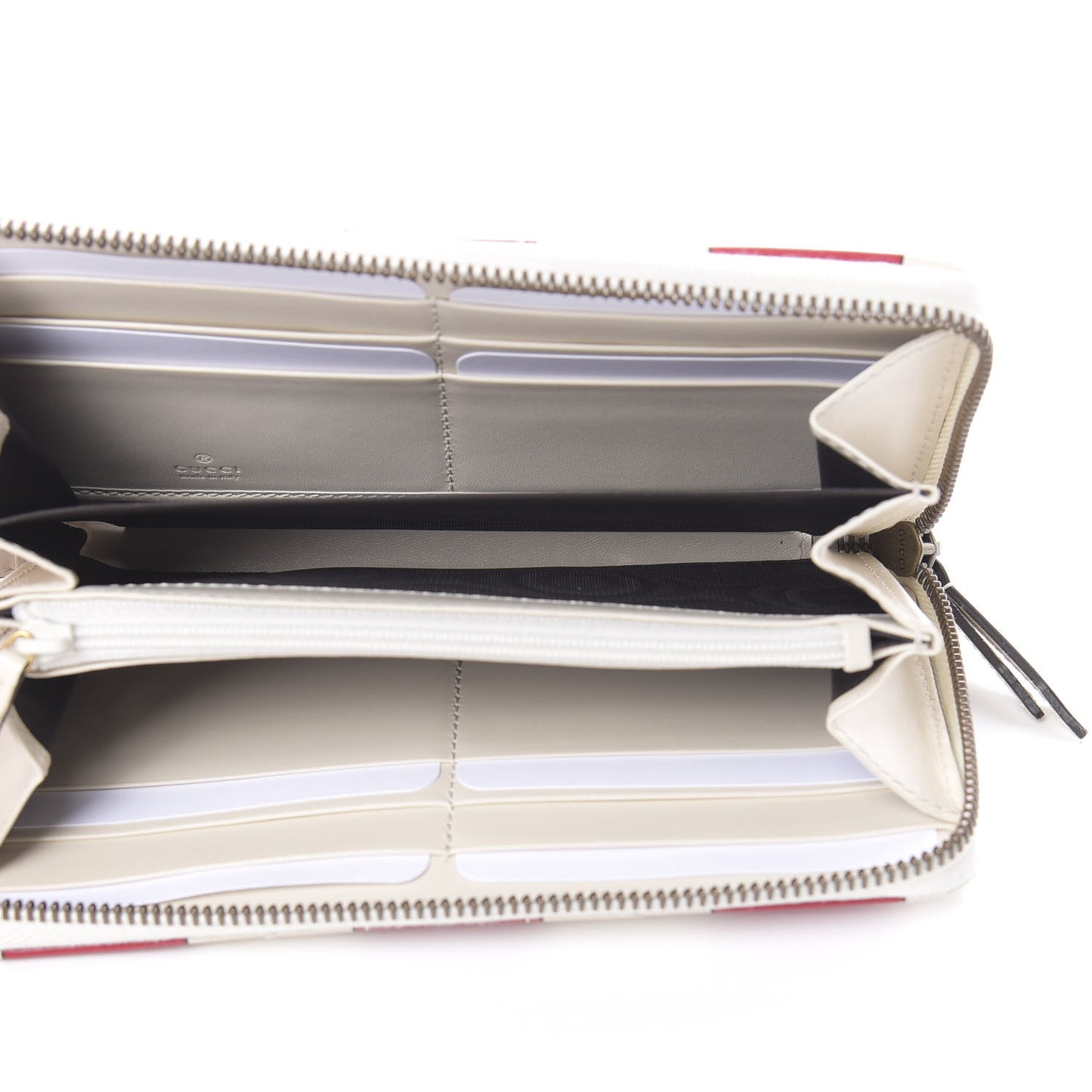 Calfskin Matelasse Trompe L'Oeil Print GG Marmont Zip Around Wallet